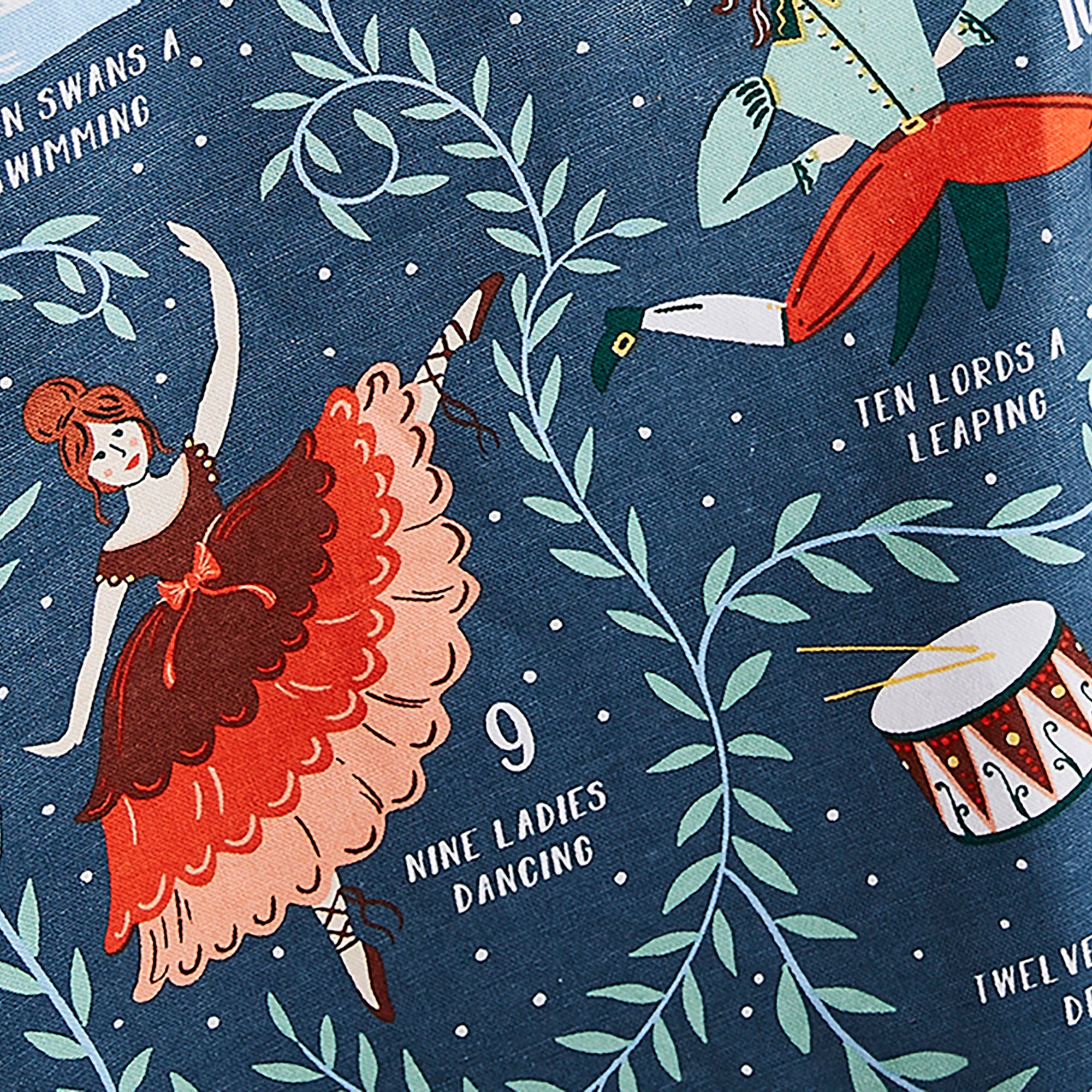 Ulster Weavers 12 Days of Christmas Tea Towel - Cotton One Size in Green - Tea Towel - Ulster Weavers