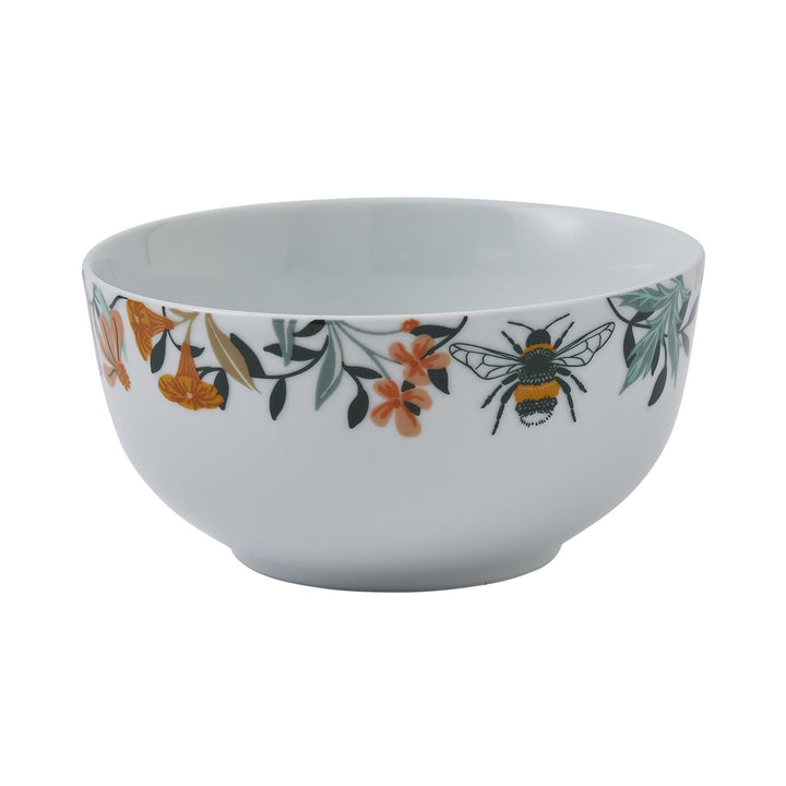 Ulster Weavers Bee Bloom Bowl - Porcelain - 4 Pack One Size in White