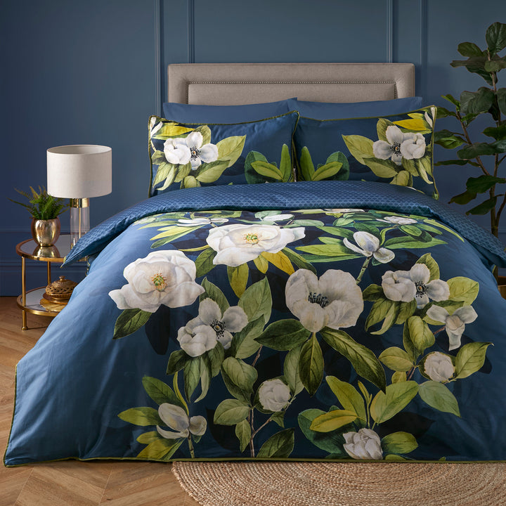 Alaya Duvet Cover Set by Soiree in Teal - Duvet Cover Set - Soiree