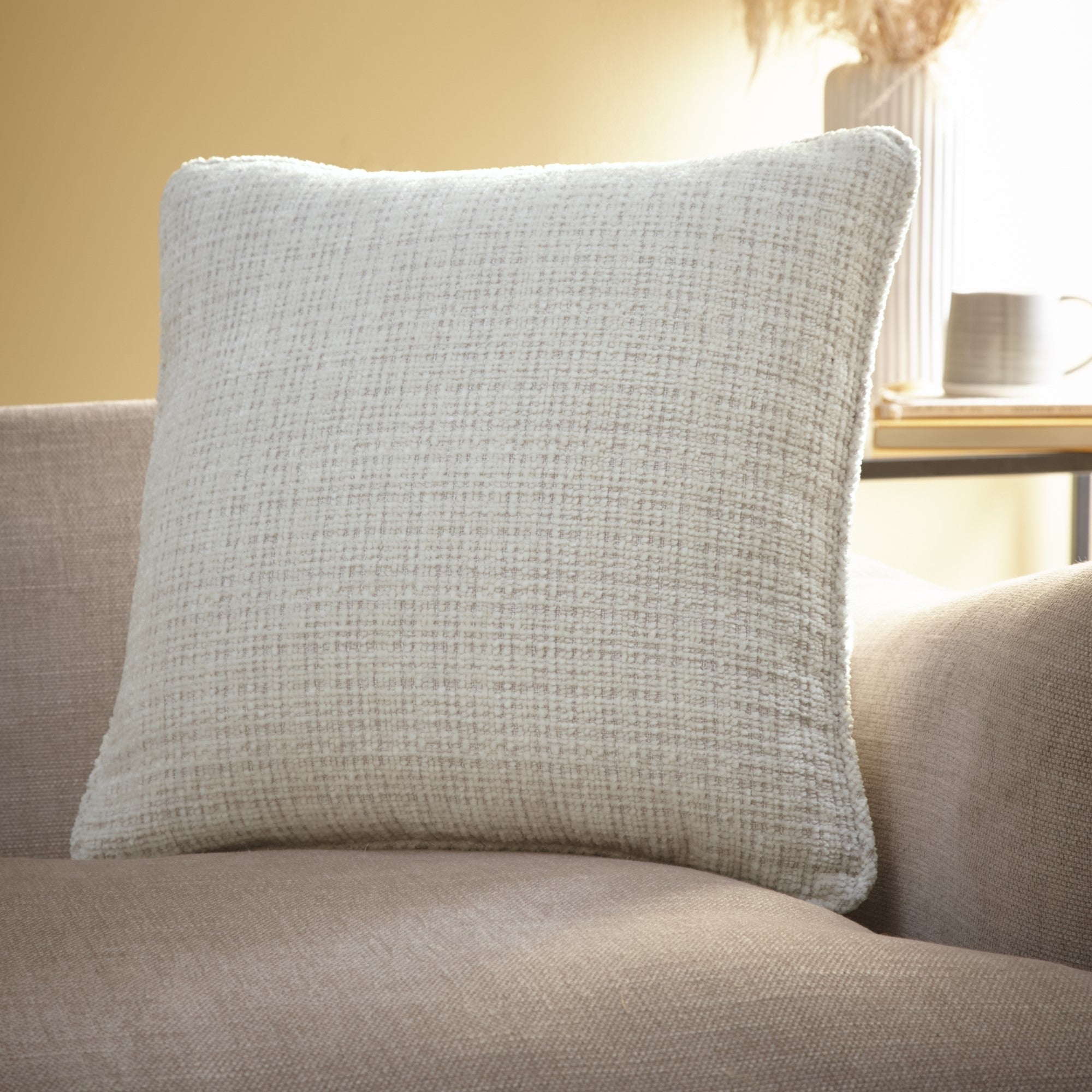 Alba Cushion by Appletree Loft in Ivory 43 x 43cm