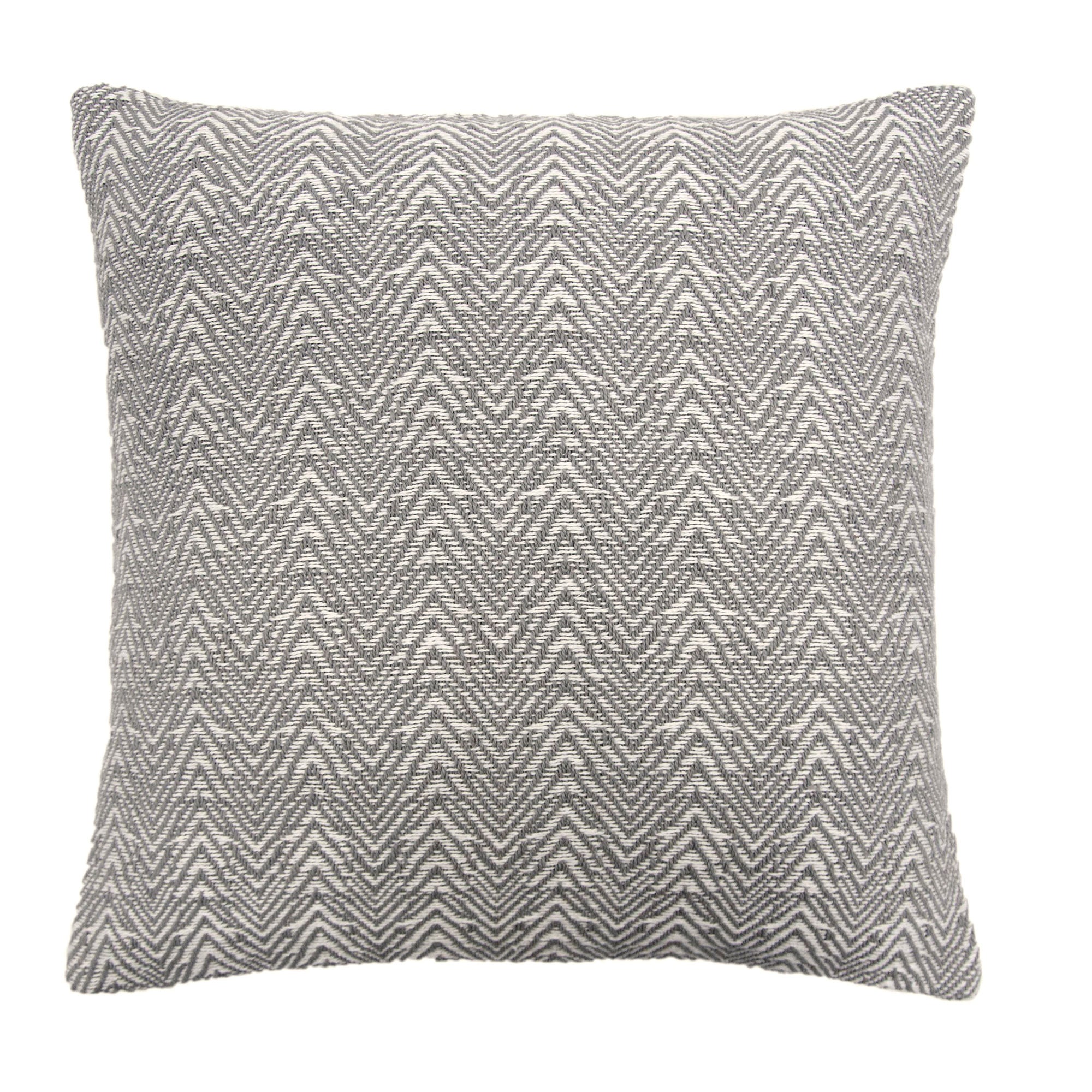 Herringbone Cushion by Appletree Loft in Silver 43 x 43cm - Cushion - Appletree Loft