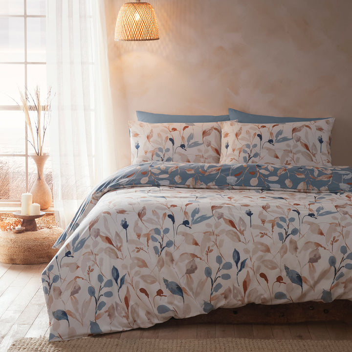 Anya Duvet Cover Set by Drift Home in Blue - Duvet Cover Set - Drift Home