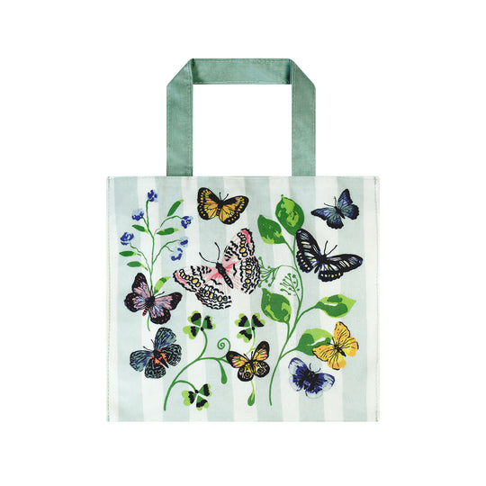 Butterfly Grove PVC Bag Small in Blue