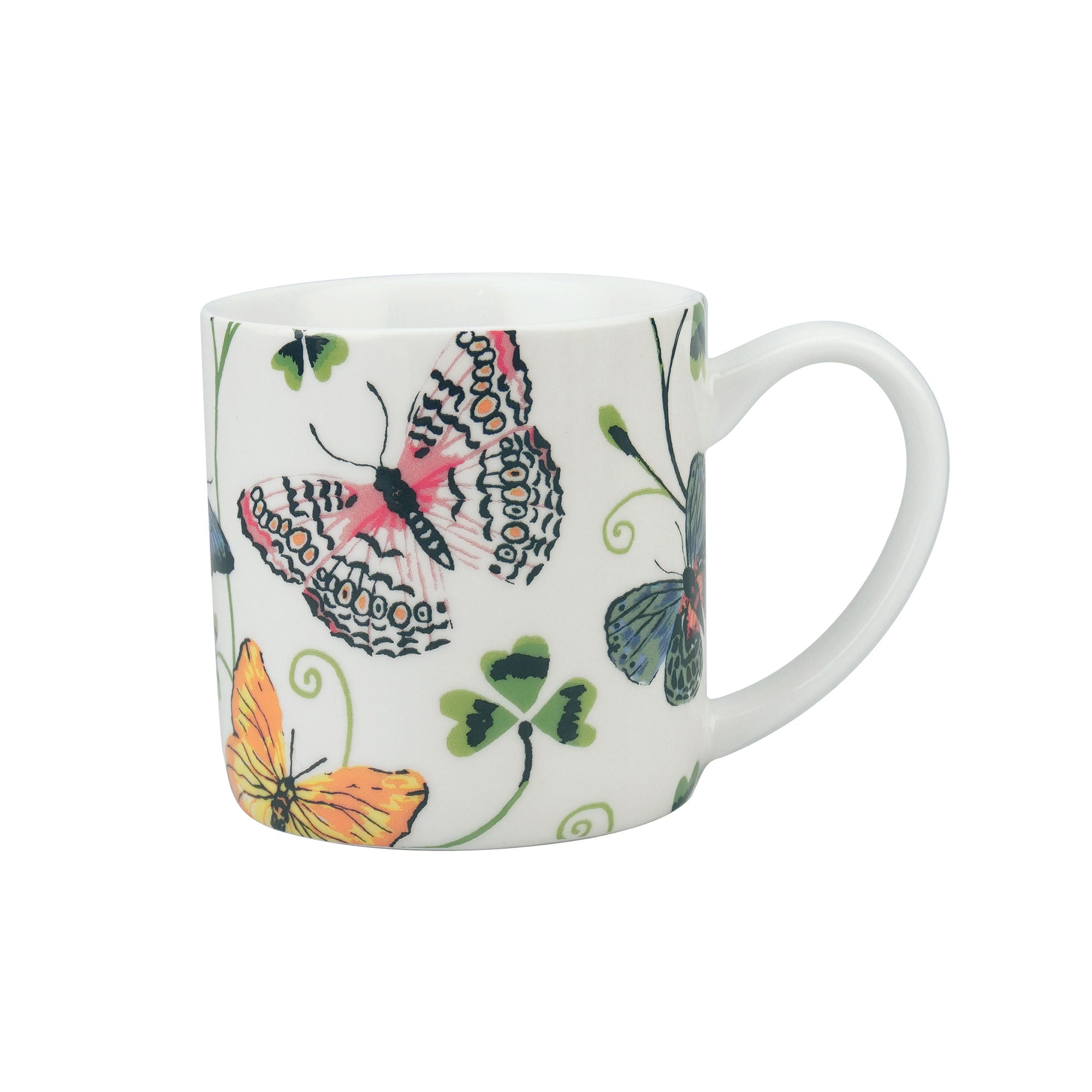 Butterfly Grove Bone China Mug in Blue - Mug - Ulster Weavers