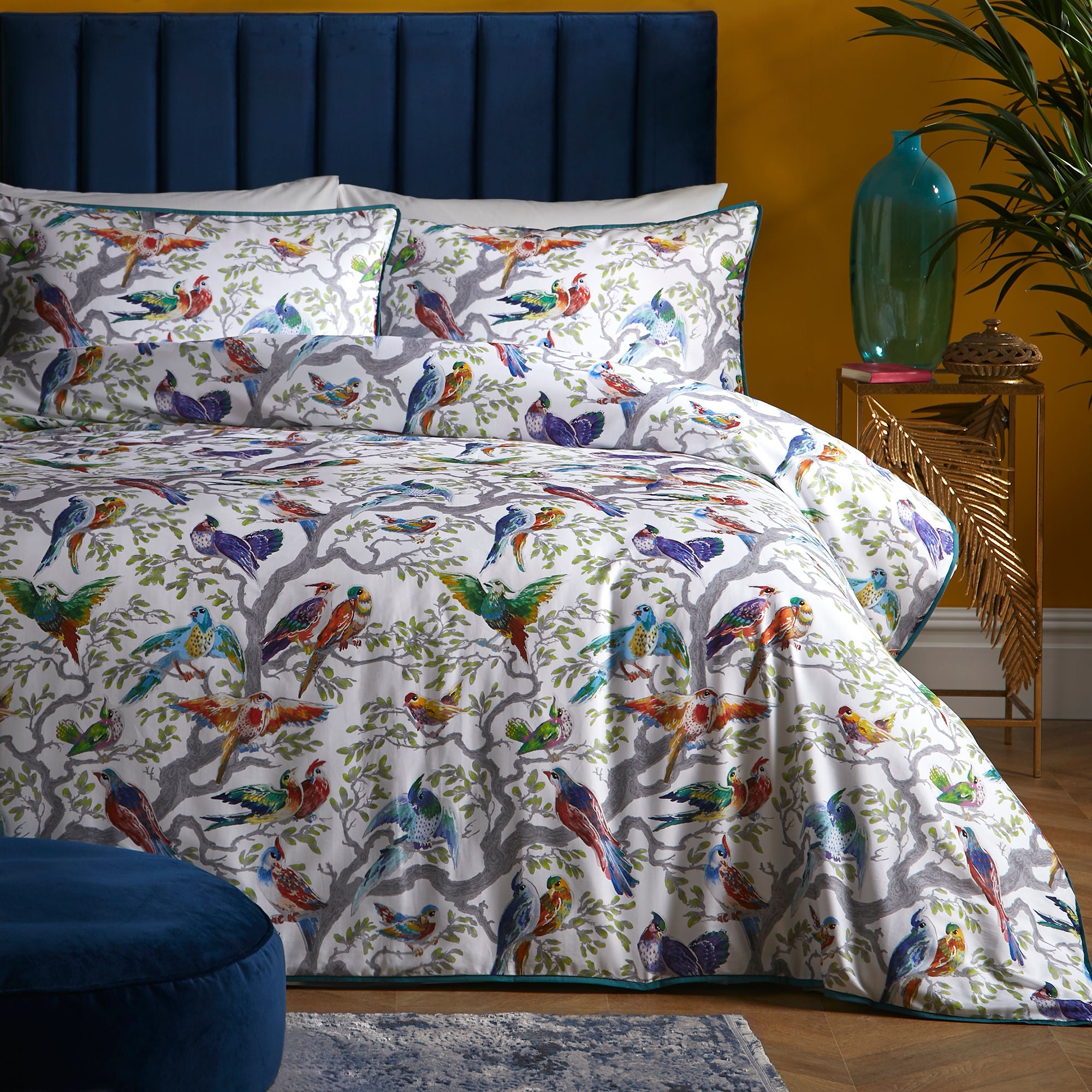 Birdity Absurdity Duvet Cover Set by Laurence Llewelyn-Bowen in Multi - Duvet Cover Set - Laurence Llewelyn-Bowen