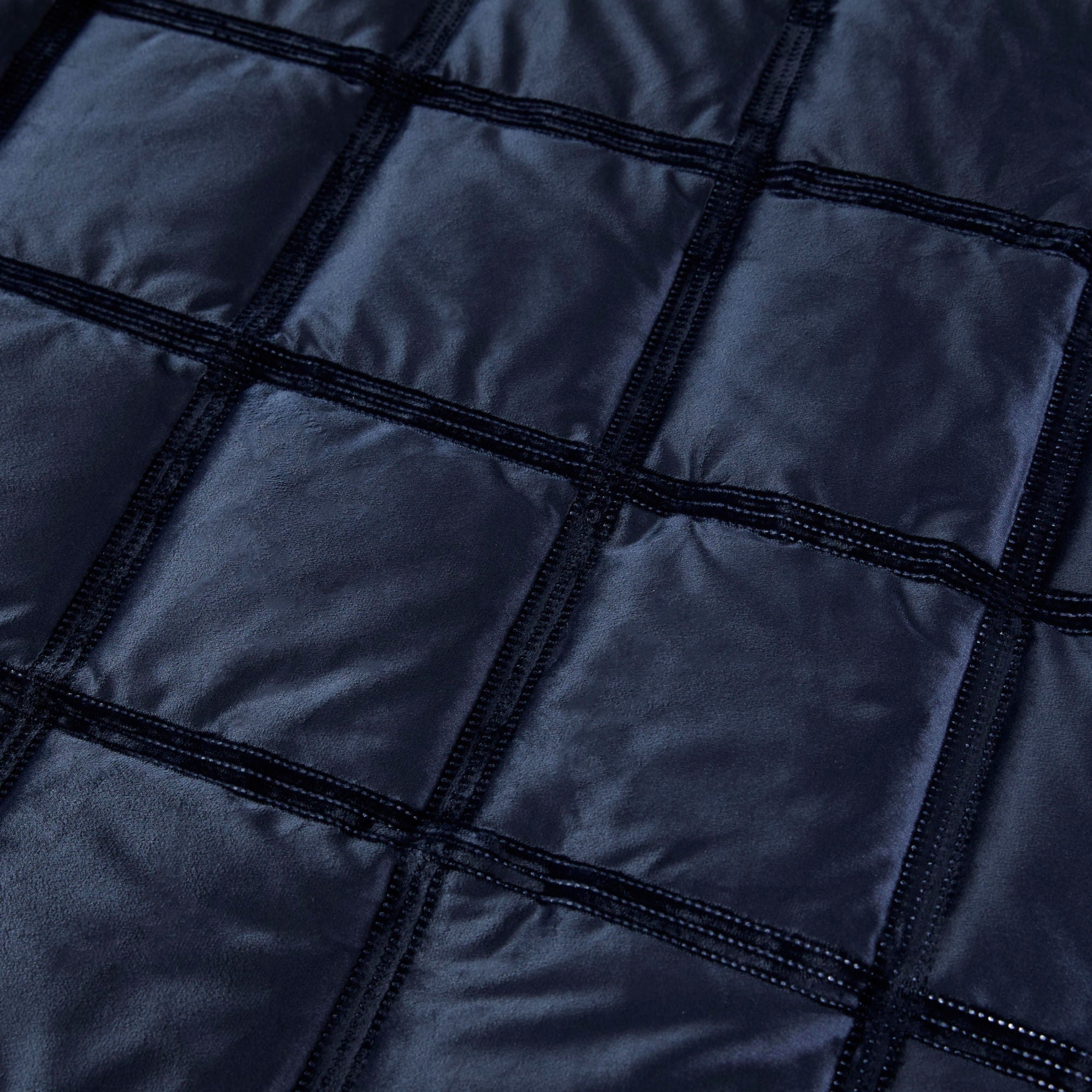 Brighton Square Duvet Cover Set by Soiree in Navy - Duvet Cover Set - Soiree