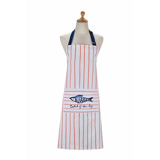 Catch of the Day Cotton Apron in Multicolour