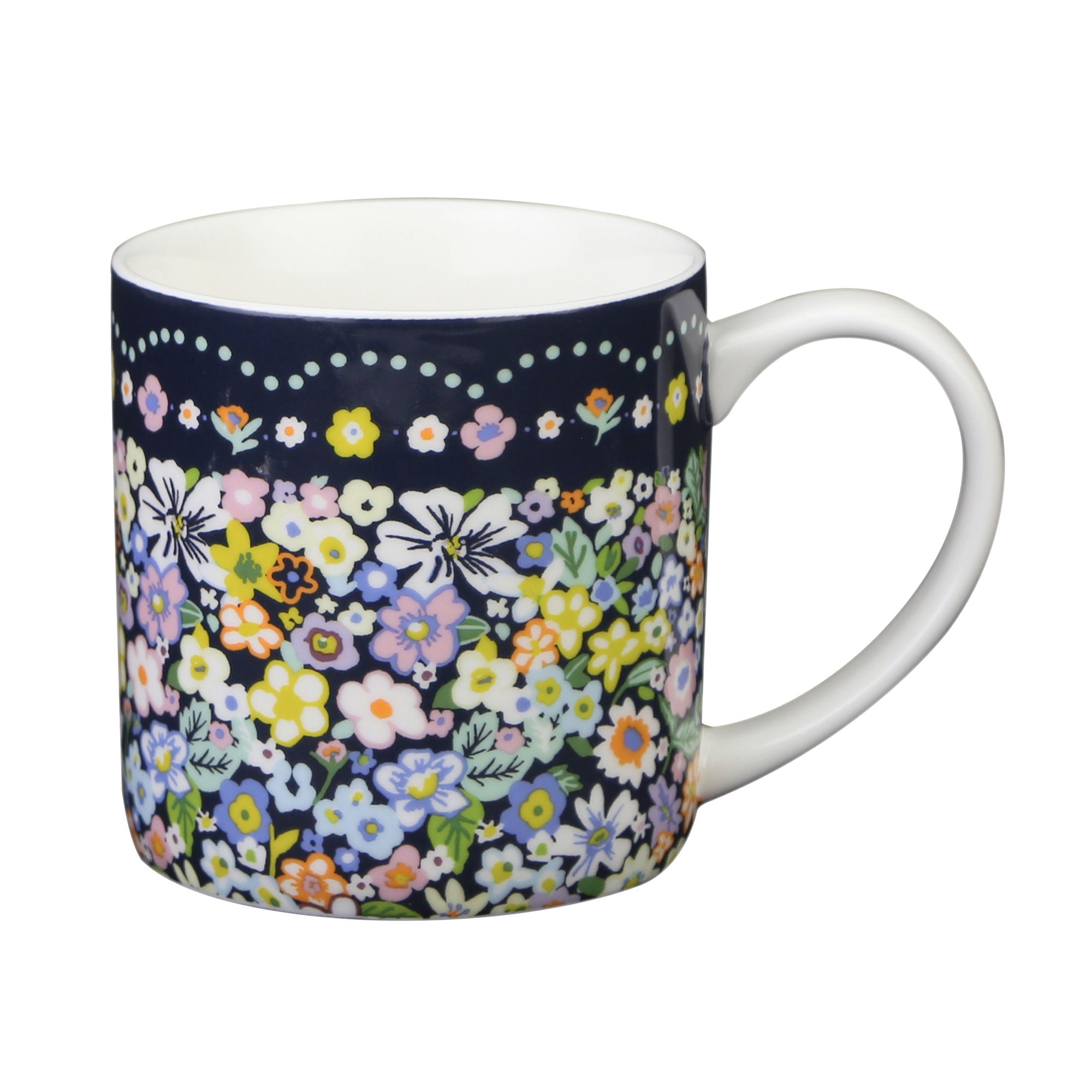 Ulster Weavers Confetti Floral Mug - New Bone China 250ml in Multi - Mug - Ulster Weavers