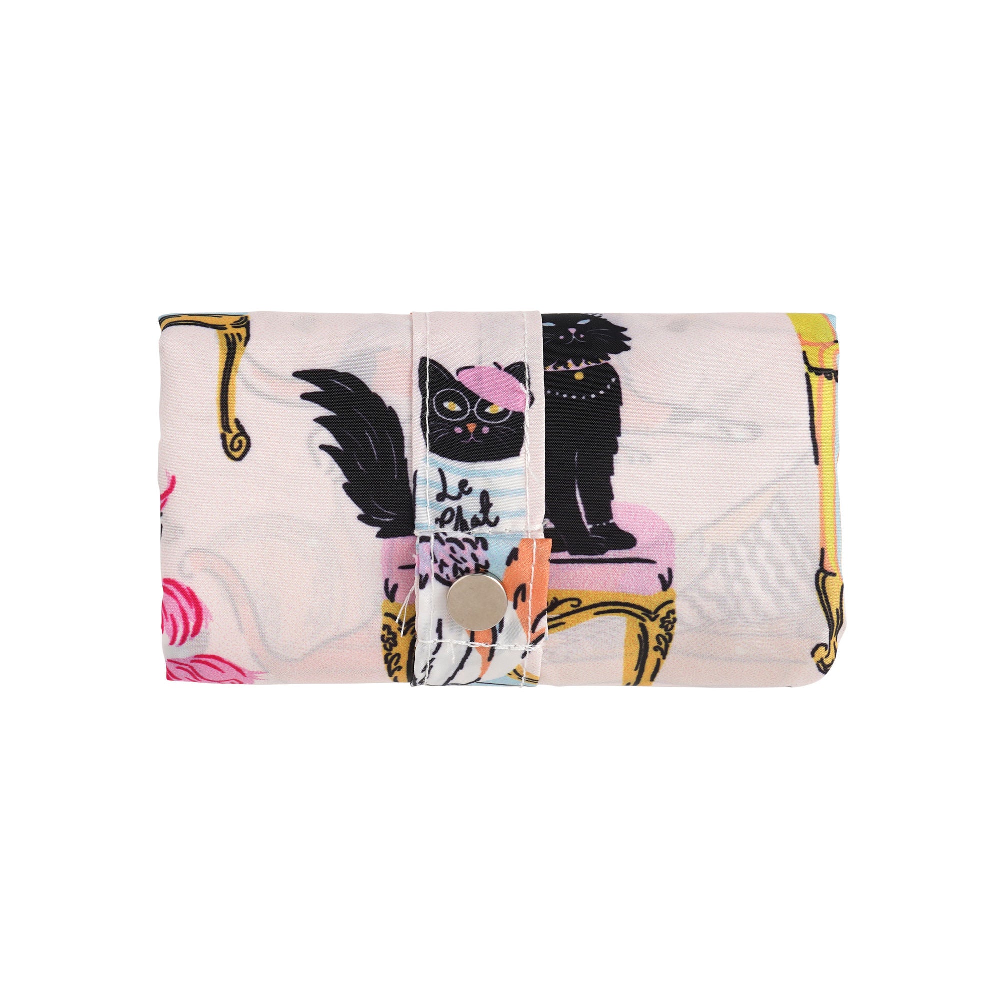 Ulster Weavers Cool Cats Foldable Tote Bag Medium in Multi - Roll-Up Bag - Ulster Weavers