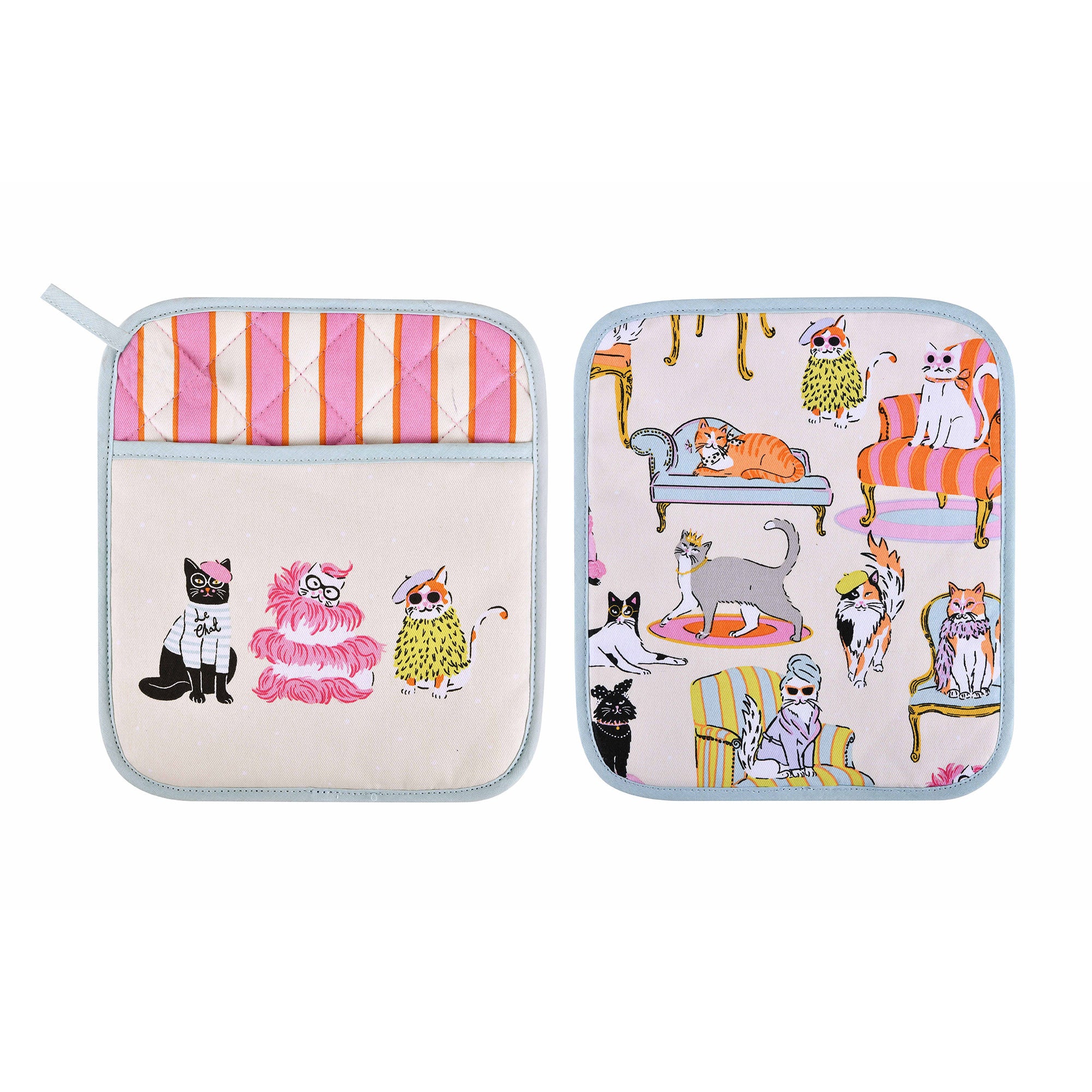 Ulster Weavers Cool Cats Pot Mitt One Size in Multi - Pot Mitt - Ulster Weavers