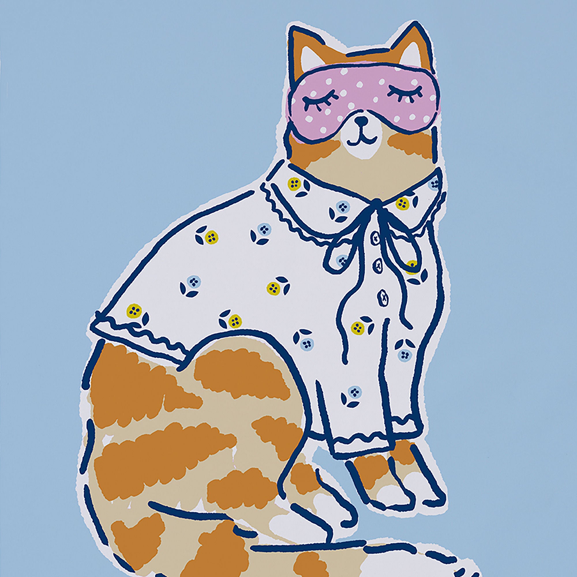 Ulster Weavers Cat's Pyjama's Tea Towel - Cotton One Size in Multi - Tea Towel - Ulster Weavers