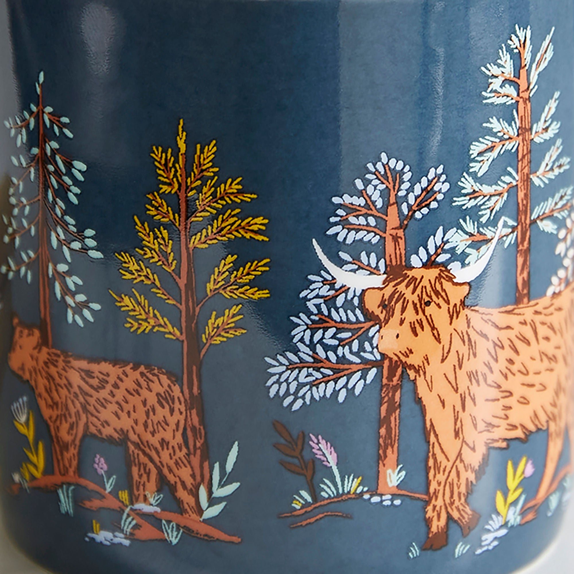 Ulster Weavers Connie the Cow Mug - New Bone China 250ml in Navy - Mug - Ulster Weavers