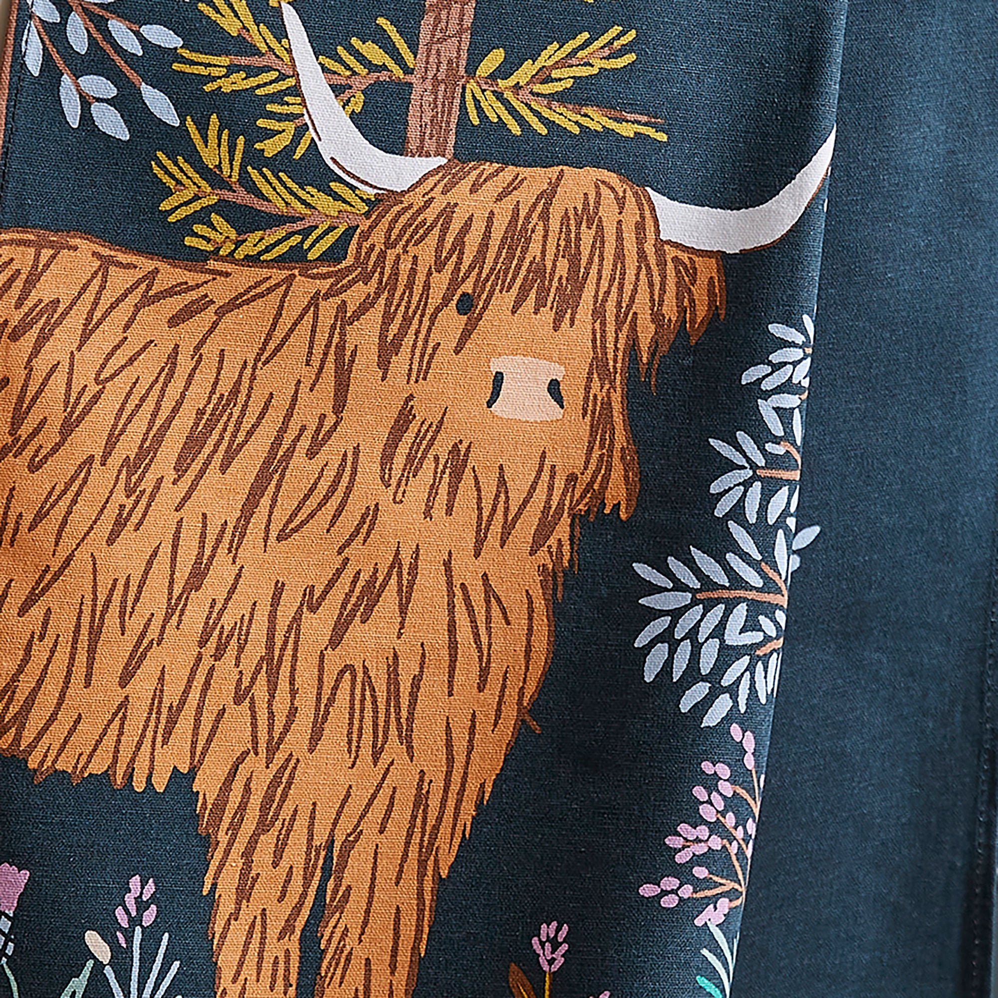 Ulster Weavers Connie the Cow Tea Towel - Cotton One Size in Navy - Tea Towel - Ulster Weavers