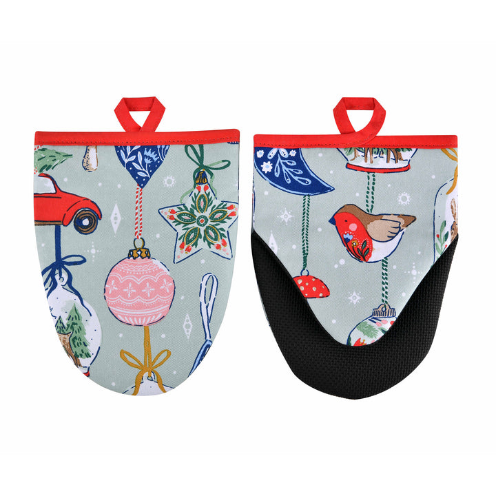 Ulster Weavers Christmas Ornaments Microwave Mitts - Pair One Size in Multi - Micro Mitts - Ulster Weavers