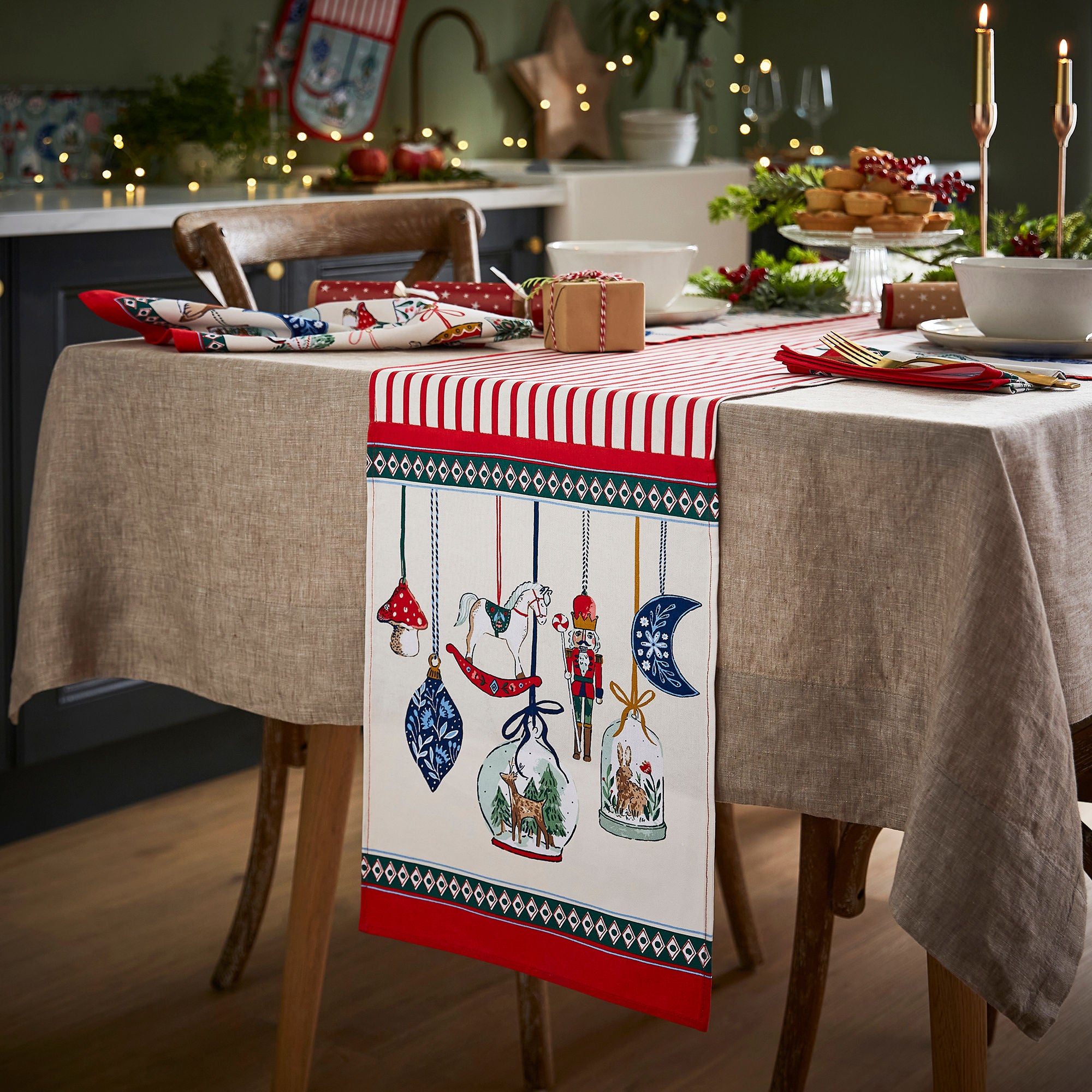 Ulster Weavers Christmas Ornaments Table Runner One Size in Multi - Table Runners - Ulster Weavers