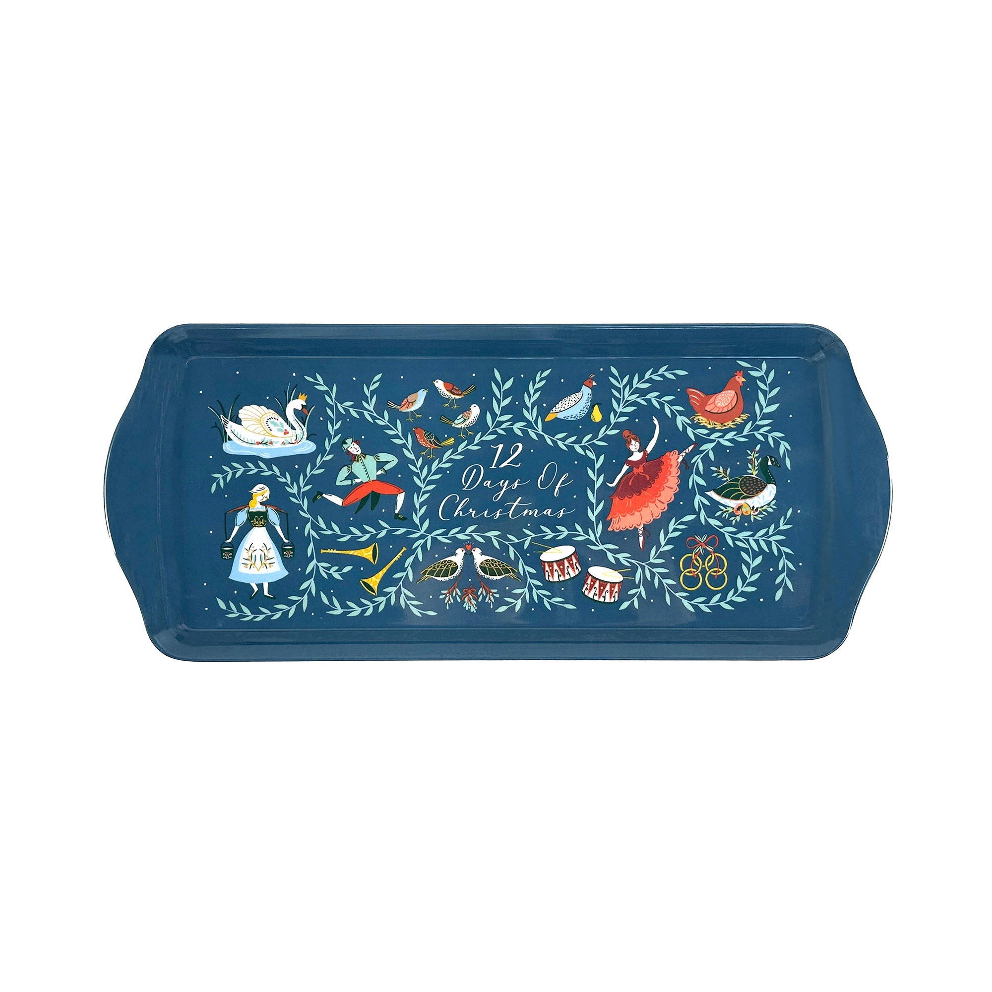 Ulster Weavers 12 Days of Christmas Tray - Small One Size in Green - Tray - Ulster Weavers