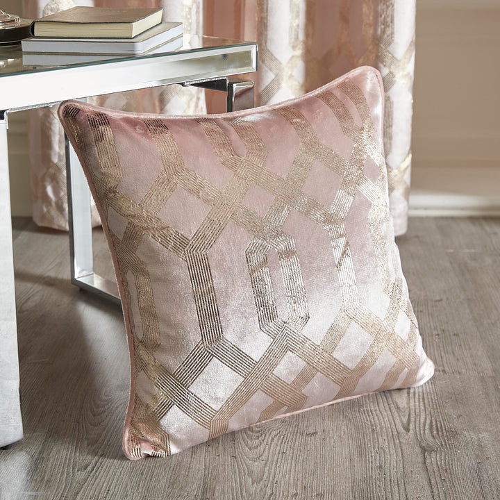 Darla Cushion by Curtina in Blush 43 x 43cm - Cushion - Curtina