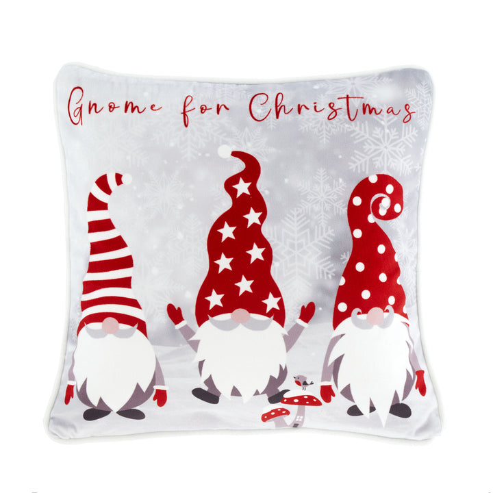 Festive Gonks Cushion by Fusion in Red 43 x 43cm - Cushion - Fusion