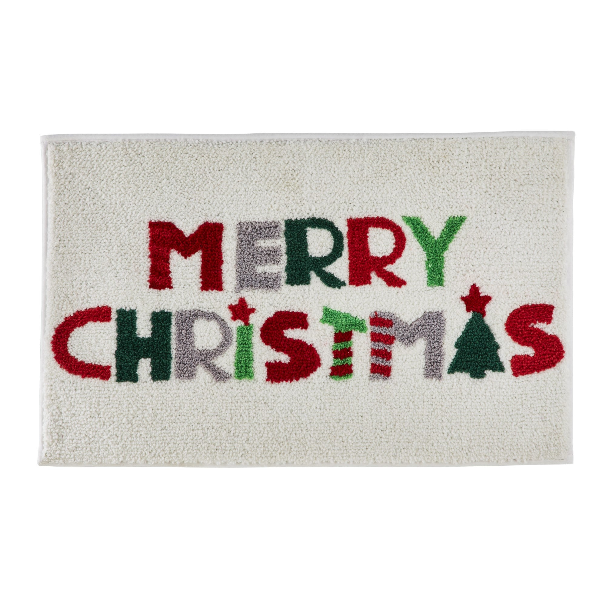 Merry Christmas Bath Mat by Fusion Christmas in Multi 50 x 80cm - Bath Mat - Fusion Christmas