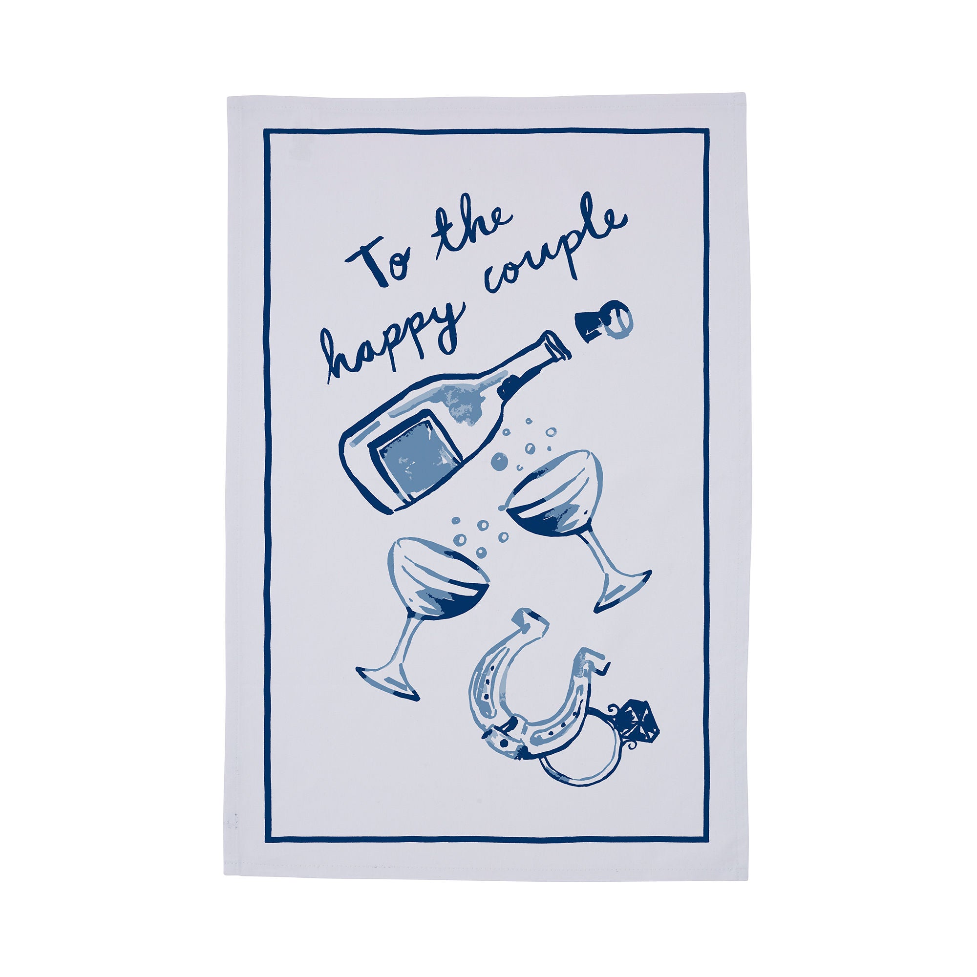 Ulster Weavers Happy Couple Tea Towel - Cotton One Size in Multi - Tea Towel - Ulster Weavers