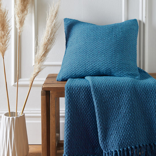 Hayden Cushion in Teal 43 x 43cm