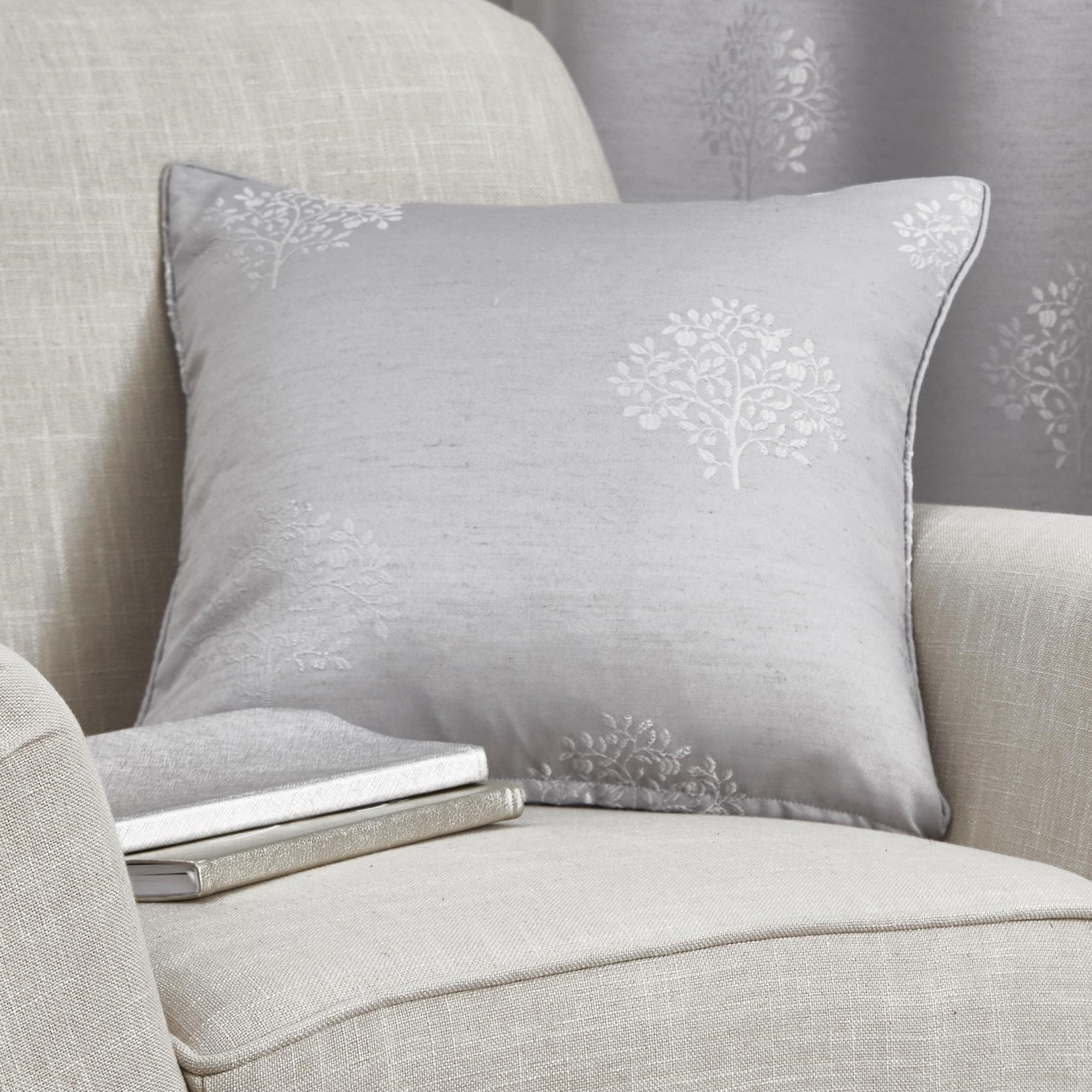 Harvest Cushion by Appletree Loft in Silver 43 x 43cm - Cushion - Appletree Loft