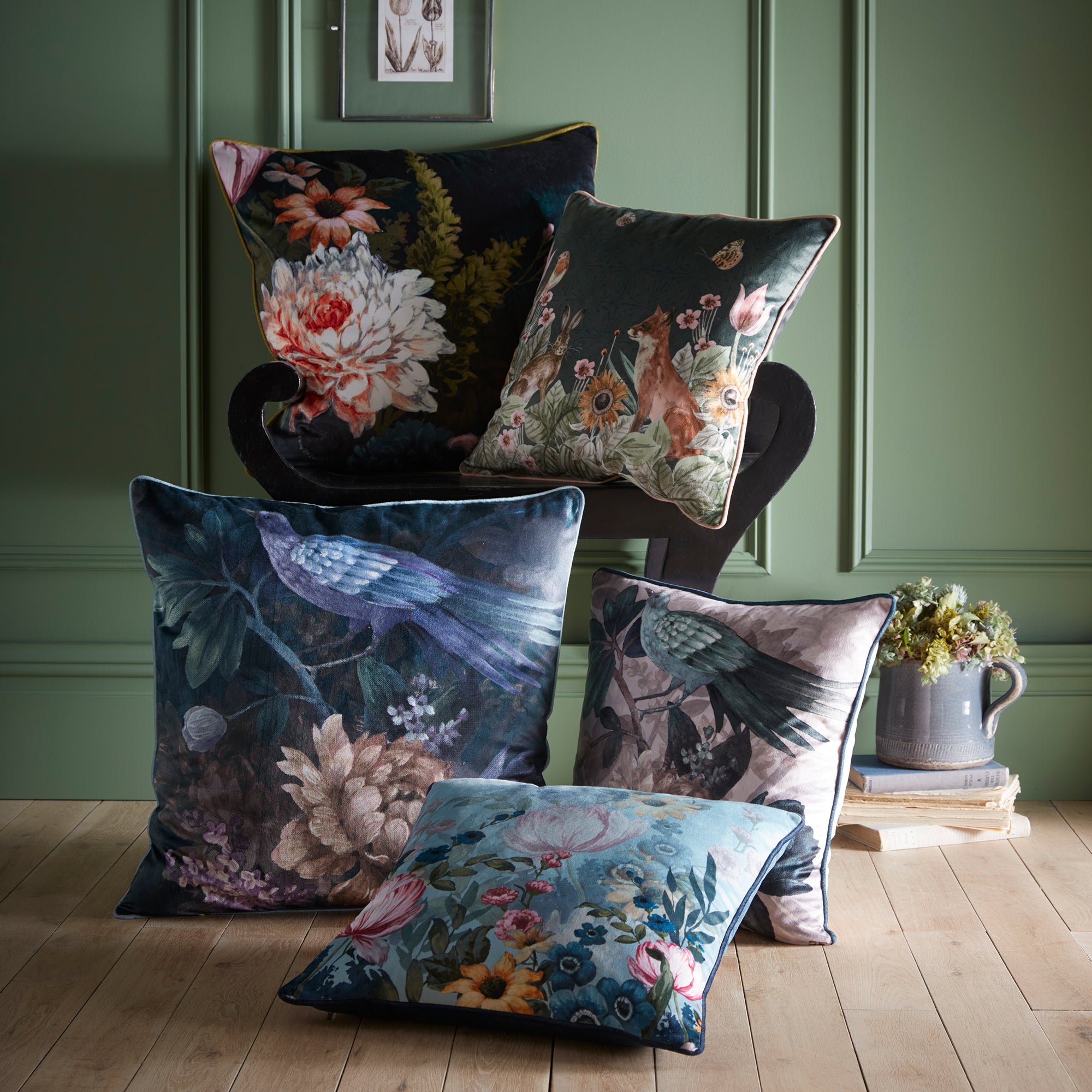 Kennington Cushion by Appletree Heritage in Multi 55 x 55cm - Cushion - Appletree Heritage