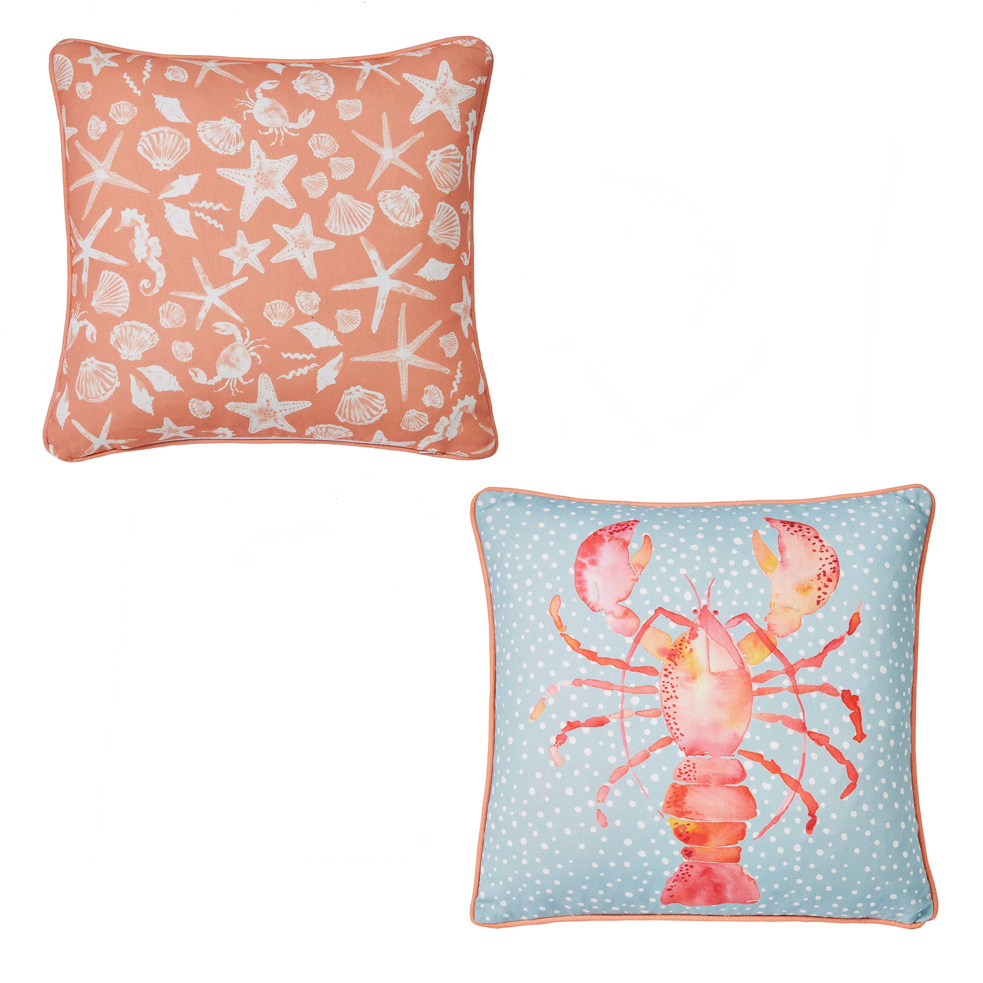 Lobster Outdoor Cushion by Fusion in Orange 43 x 43cm - Cushion - Fusion