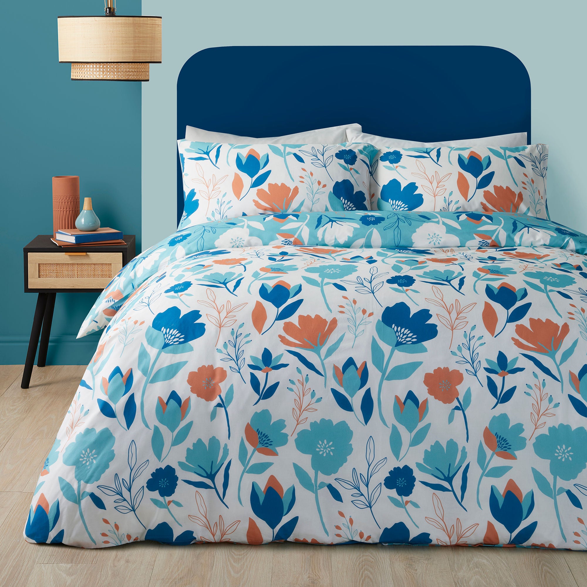 Luna Duvet Cover Set by Fusion in Duck Egg - Duvet Cover Set - Fusion