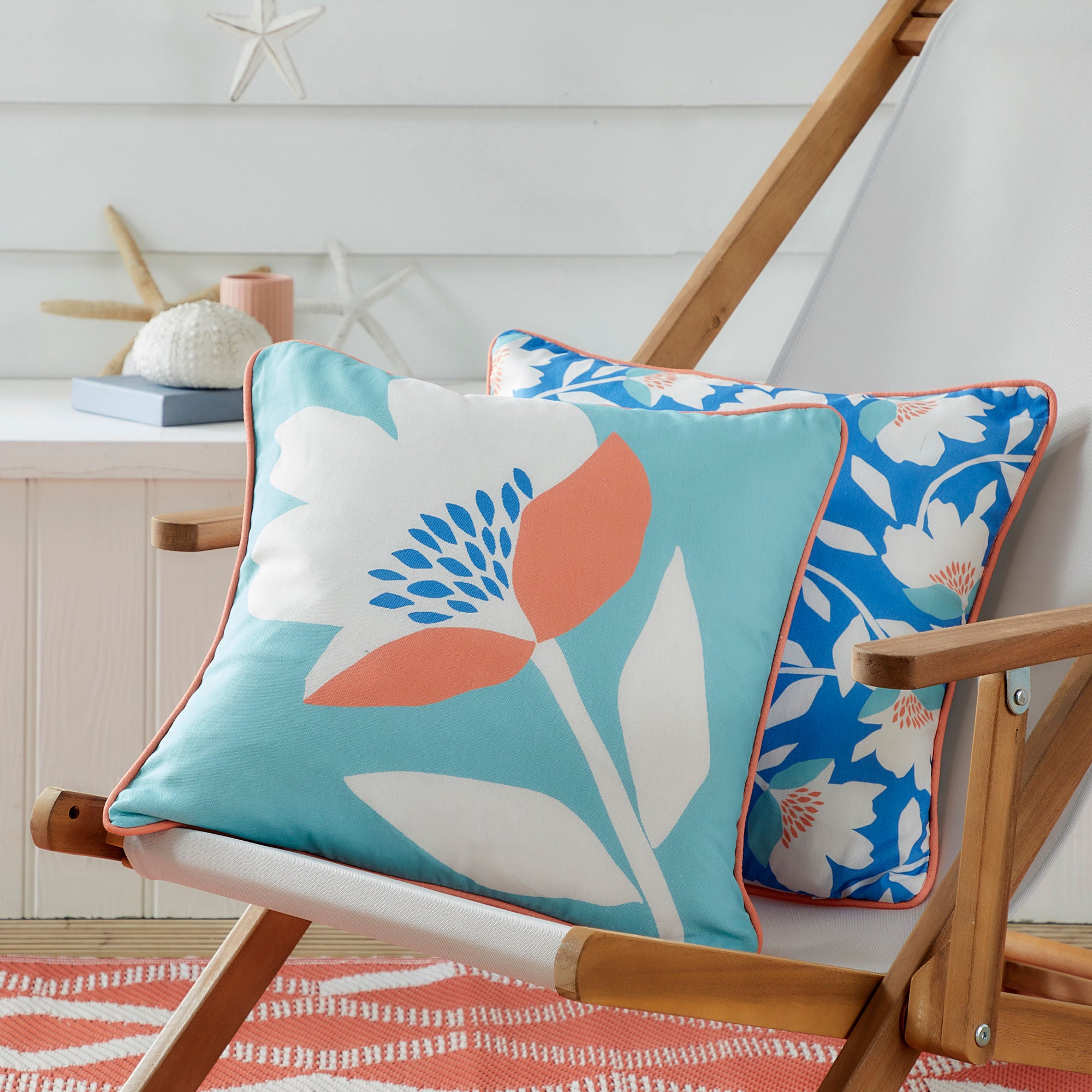 Luna Outdoor Cushion by Fusion in Duck Egg 43 x 43cm - Cushion - Fusion