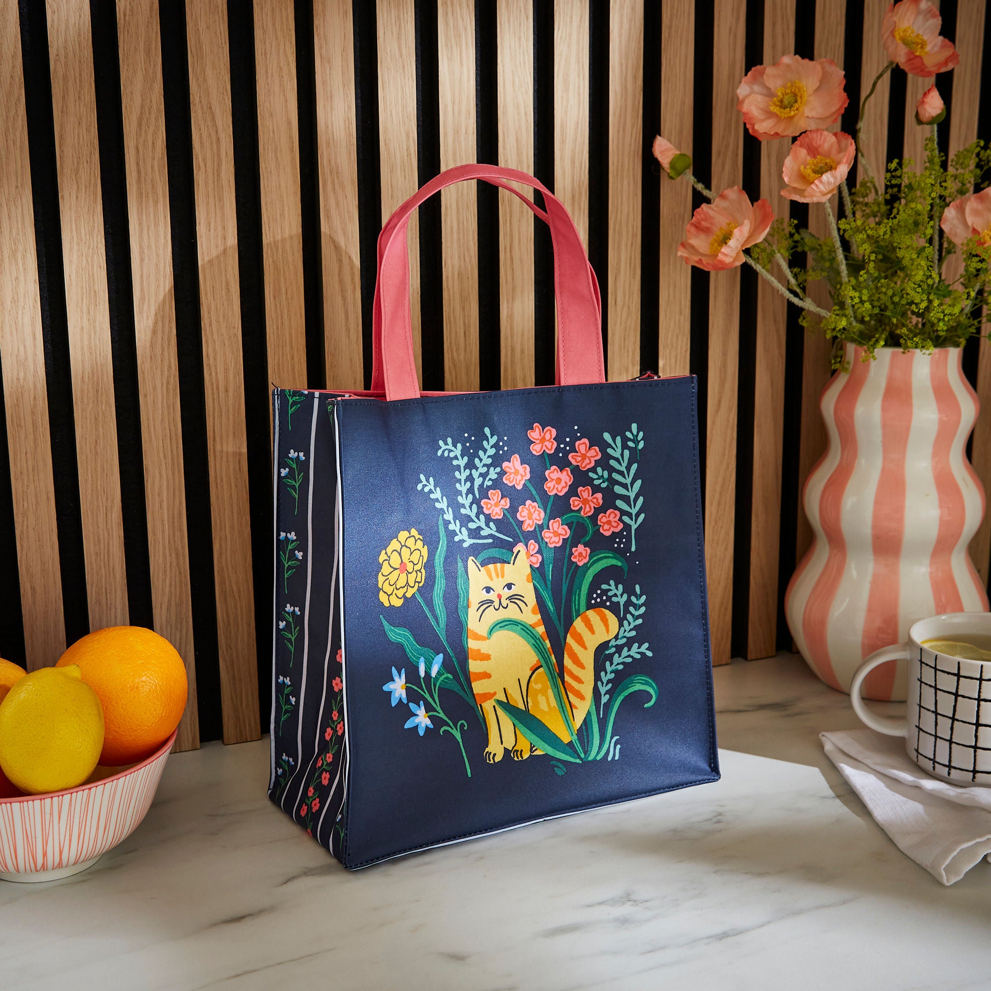 Marmalade Meadow PVC Bag Small in Navy - Bag - Ulster Weavers