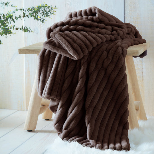 Morritz Bedspread in Chocolate 130 x 180cm