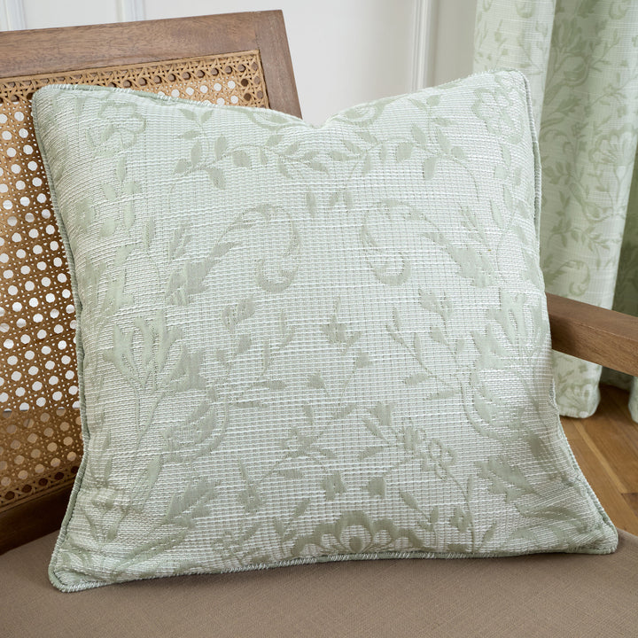 Marple Cushion by Curtina in Sage Green 43 x 43cm - Cushion - Curtina