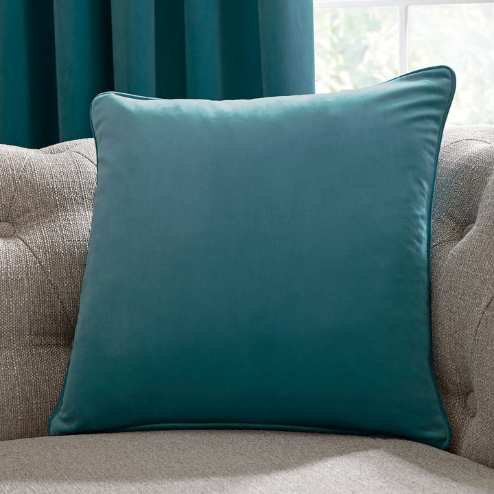 Montrose Cushion by Laurence Llewelyn-Bowen in Teal 43 x 43cm - Cushion - Laurence Llewelyn-Bowen