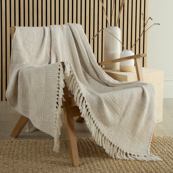 Myan Throw by Appletree Loft in Natural 130 x 180cm