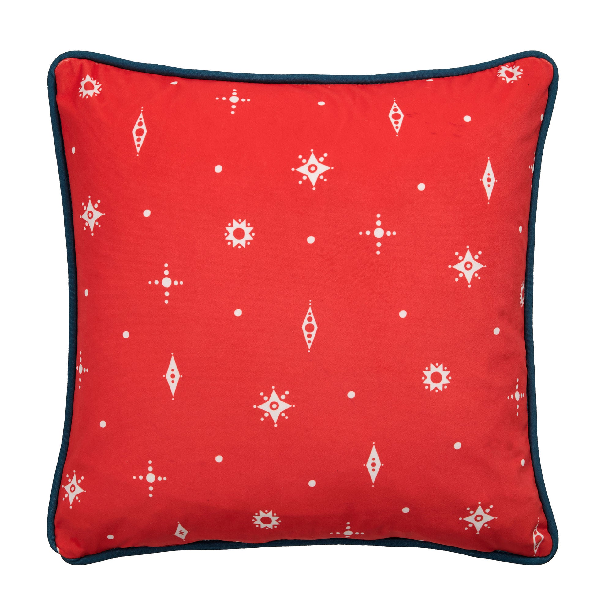 Merry Christmas Deer Cushion in Green 43 x 43cm - Cushion - Fusion