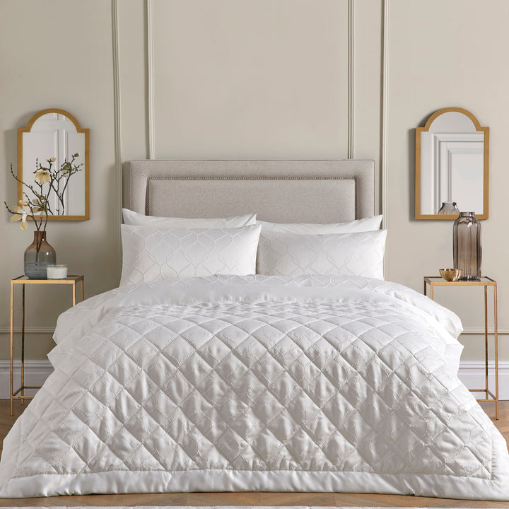 Montez Bedspread by Soiree in Ivory 150cm x 220cm - Bedspread - Soiree