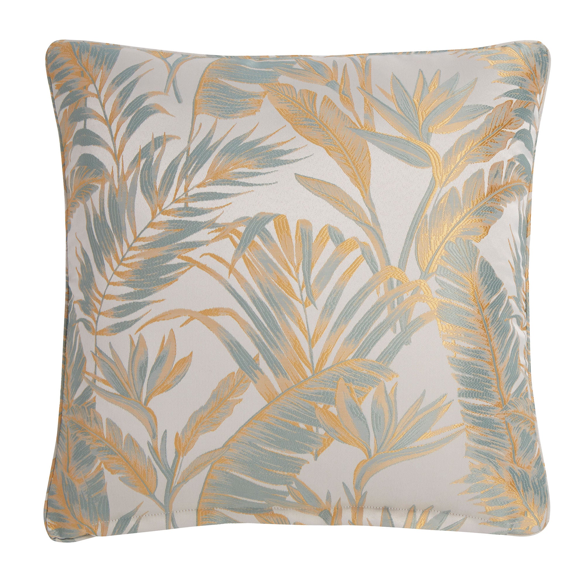 Paradise Palm Cushion by Laurence Llewelyn-Bowen in Duck Egg 43 x 43cm - Cushion - Laurence Llewelyn-Bowen