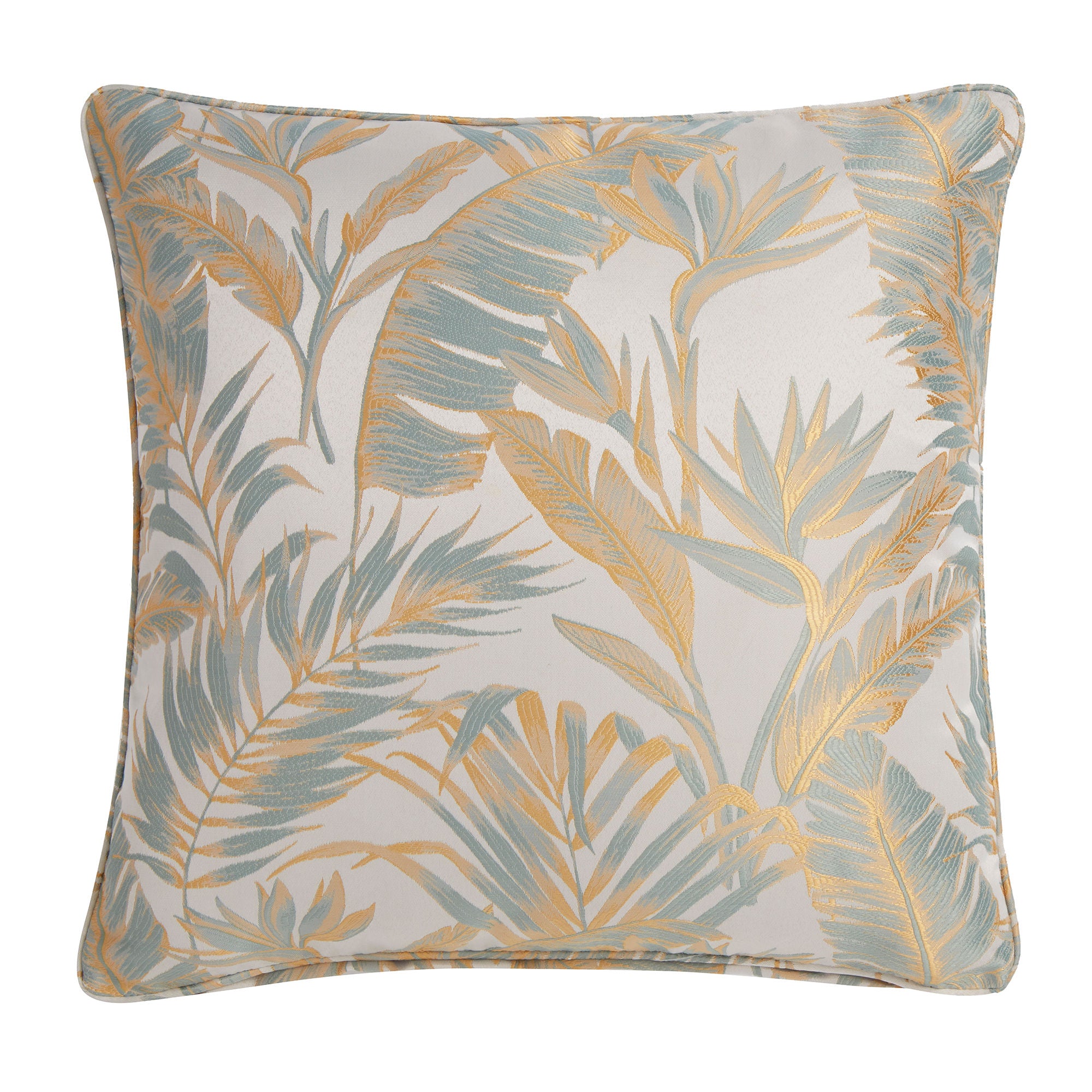 Paradise Palm Cushion by Laurence Llewelyn-Bowen in Duck Egg 43 x 43cm - Cushion - Laurence Llewelyn-Bowen