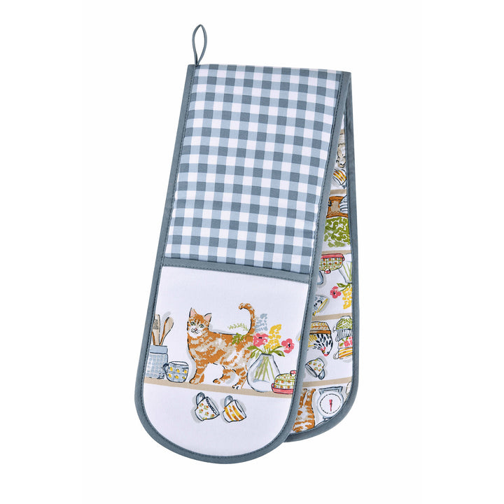 Ulster Weavers Pantry Cats Double Oven Glove One Size in Multi