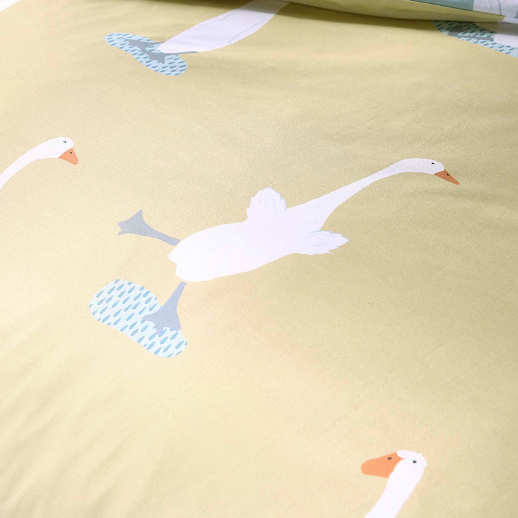 Puddles The Duck Duvet Cover Set by Fusion in Yellow - Duvet Cover Set - Fusion