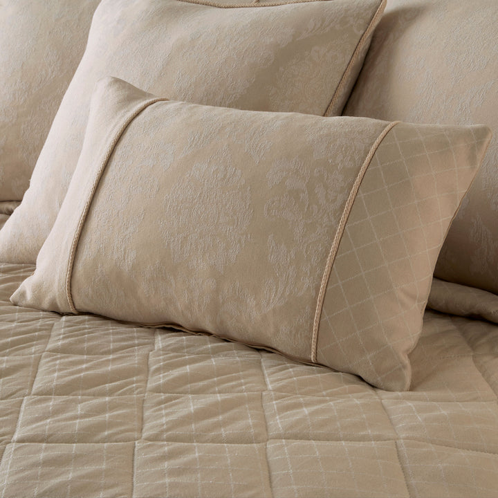 Rosana Cushion by Dreams & Drapes Woven in Soft Gold 30 x 50cm - Cushion - Dreams & Drapes Woven