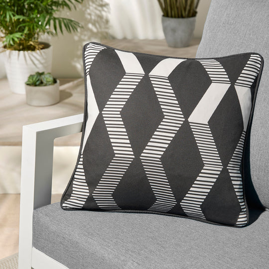 Rico Outdoor Cushion in Black 43 x 43cm