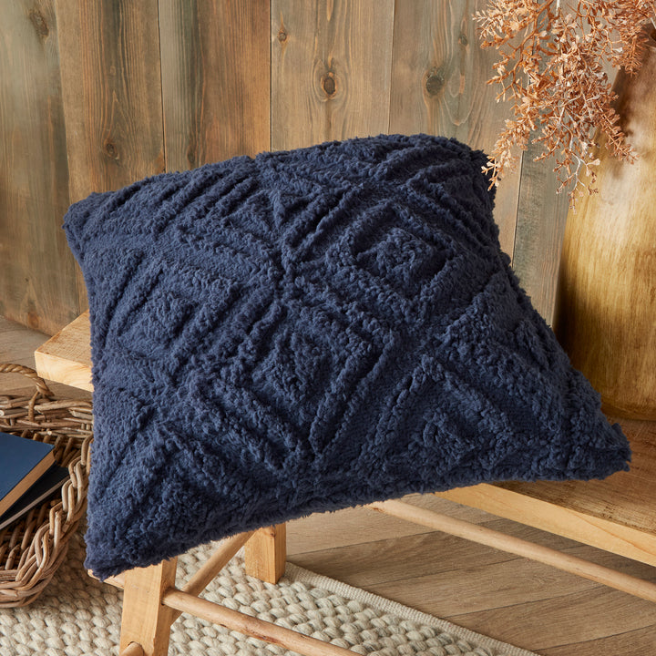 Romo Cushion by Fusion Snug in Navy 43 x 43cm - Cushion - Fusion Snug