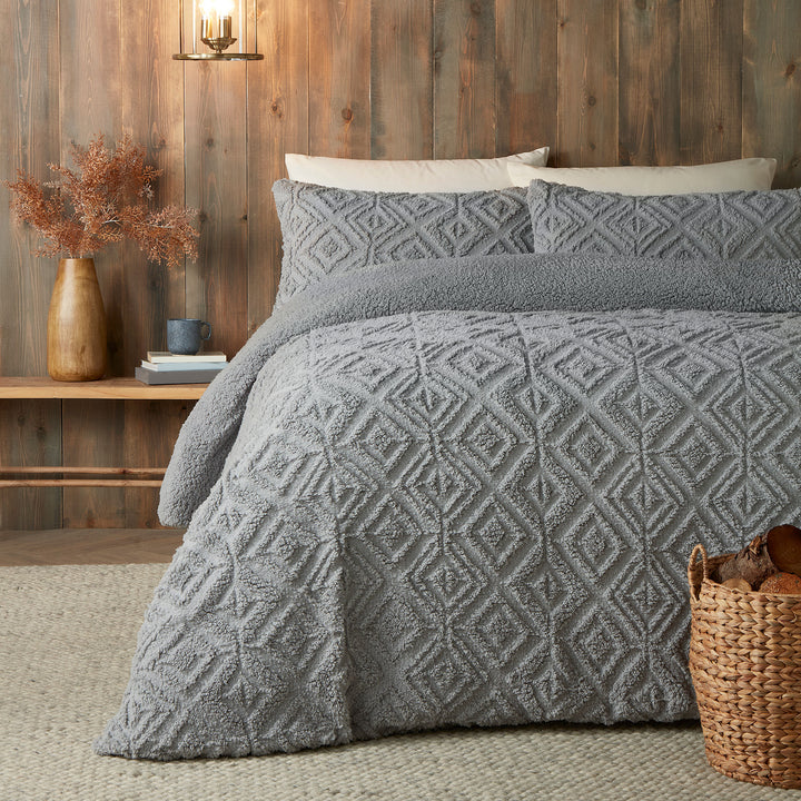 Romo Duvet Cover Set by Fusion Snug in Grey - Duvet Cover Set - Fusion Snug