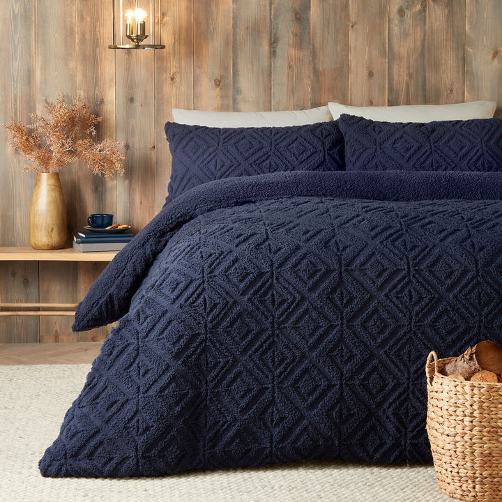 Romo Duvet Cover Set by Fusion Snug in Navy - Duvet Cover Set - Fusion Snug