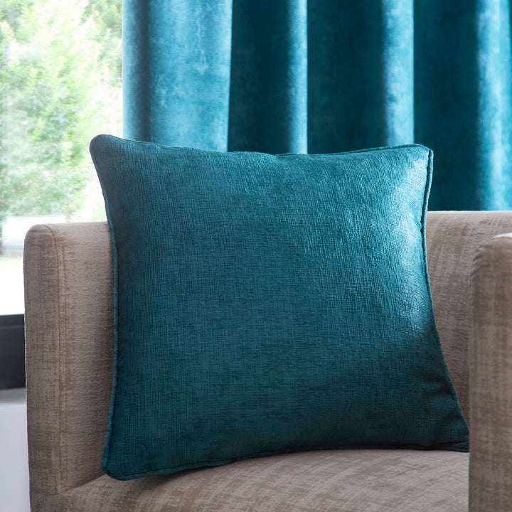 Strata Cushion by Fusion in Forest Green 43 x 43cm - Cushion - Fusion