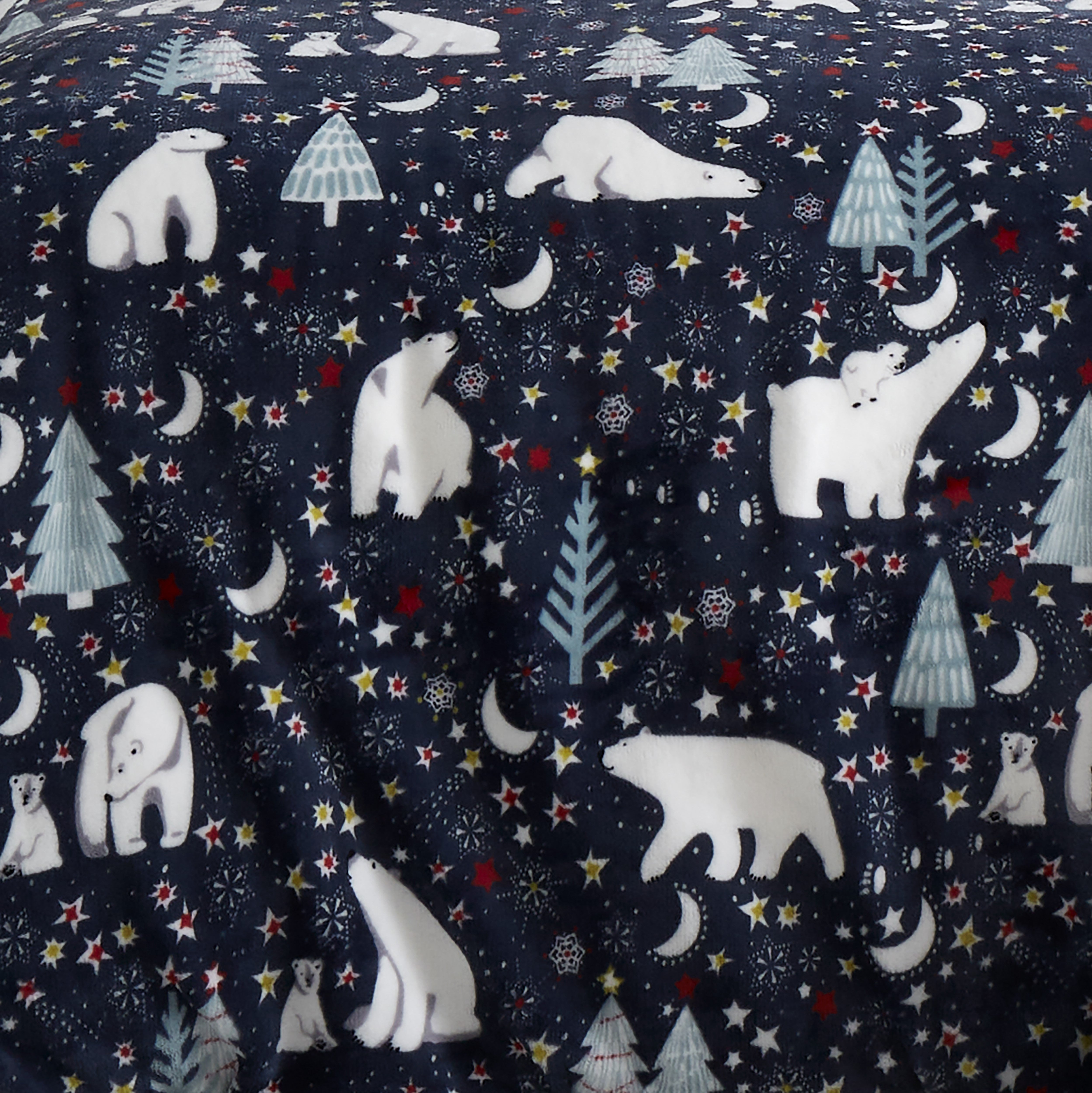 Starry Night Throw by Fusion Christmas in Blue 120 x 150cm - Throw - Fusion Christmas