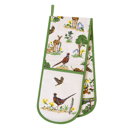 Thistlewood Double Oven Glove in Green