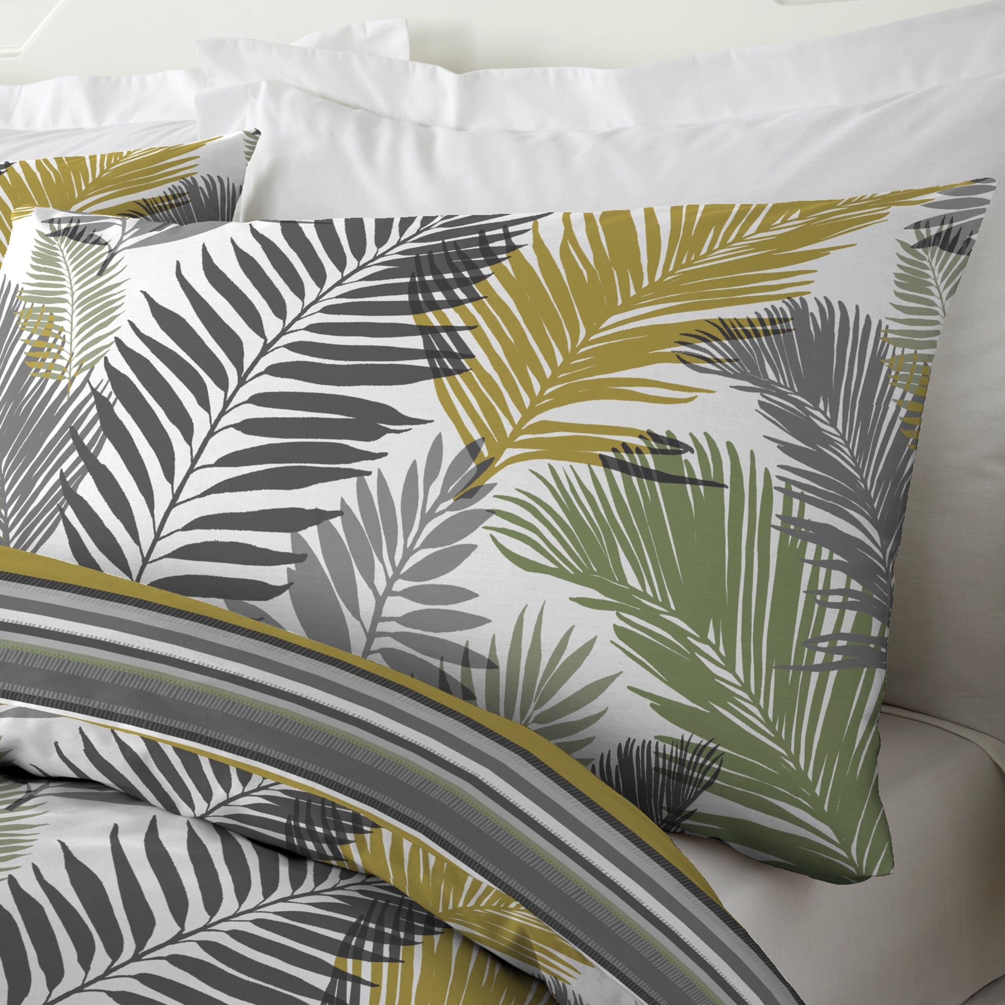 Tropical Duvet Cover Set by Fusion in Ochre - Duvet Cover Set - Fusion